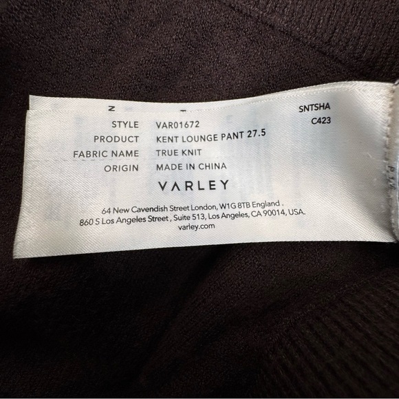 Varley Kent Lounge Pant Brown Comfy Soft Knit. VAR01672 XL - Picture 7 of 16